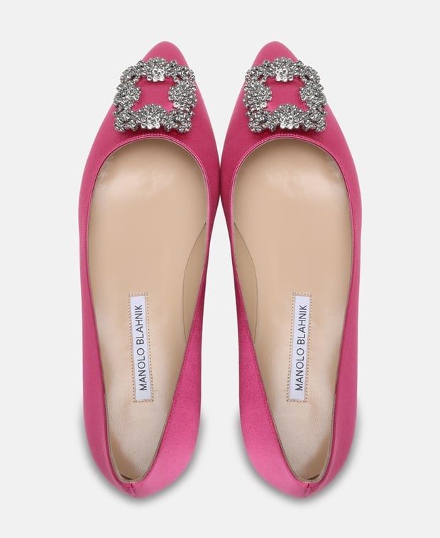 Manolo Blahnik Rosa Ballet flats Pink