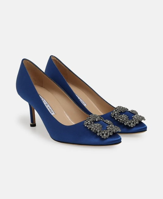 Manolo Blahnik Hangisi Pumps Royal Blue
