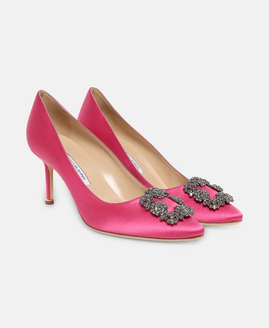 Manolo Blahnik Hangisi Pumps Pink