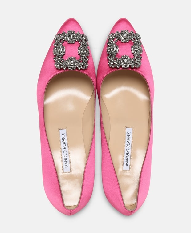 Manolo Blahnik Hangisi Pumps Pink