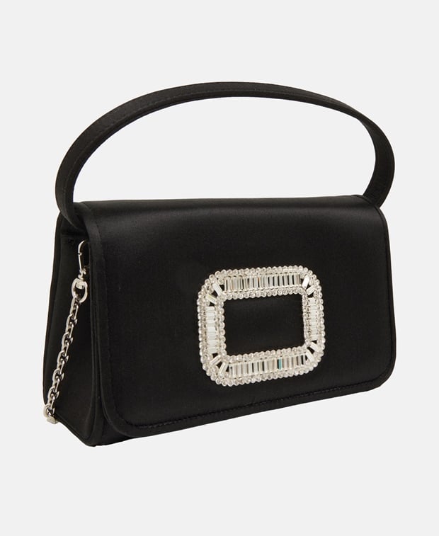 Roger Vivier Pilgrim Leather handbag Black