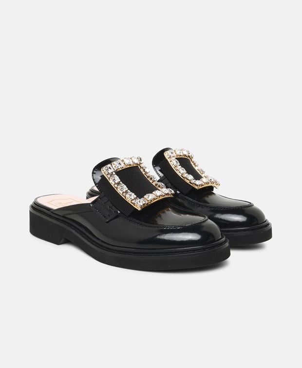 Roger Vivier Mules Viv rangers strass