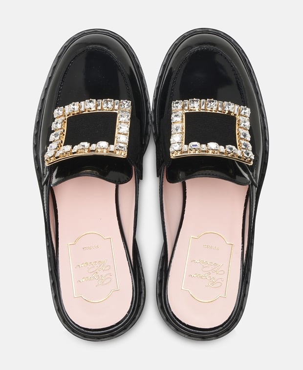 Roger Vivier Mules Viv rangers strass