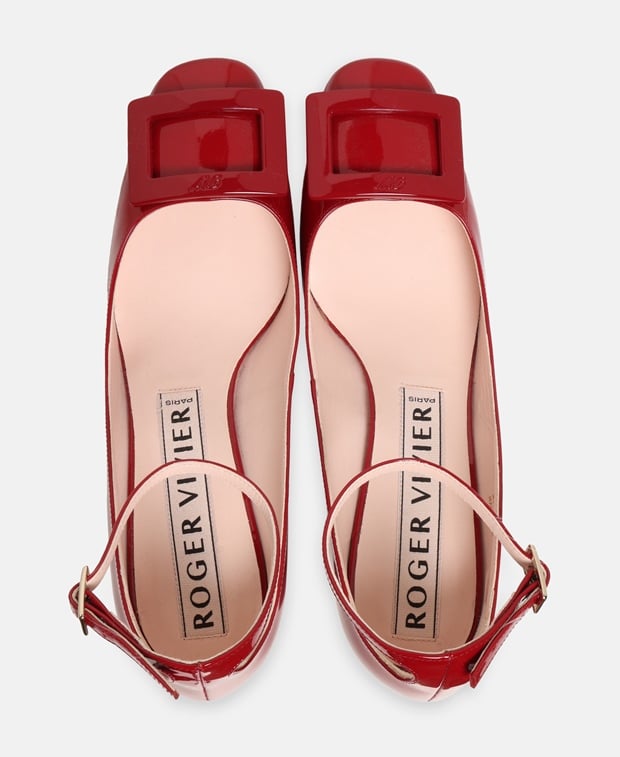 Roger Vivier Roundy Ankle strap pump Bordeaux