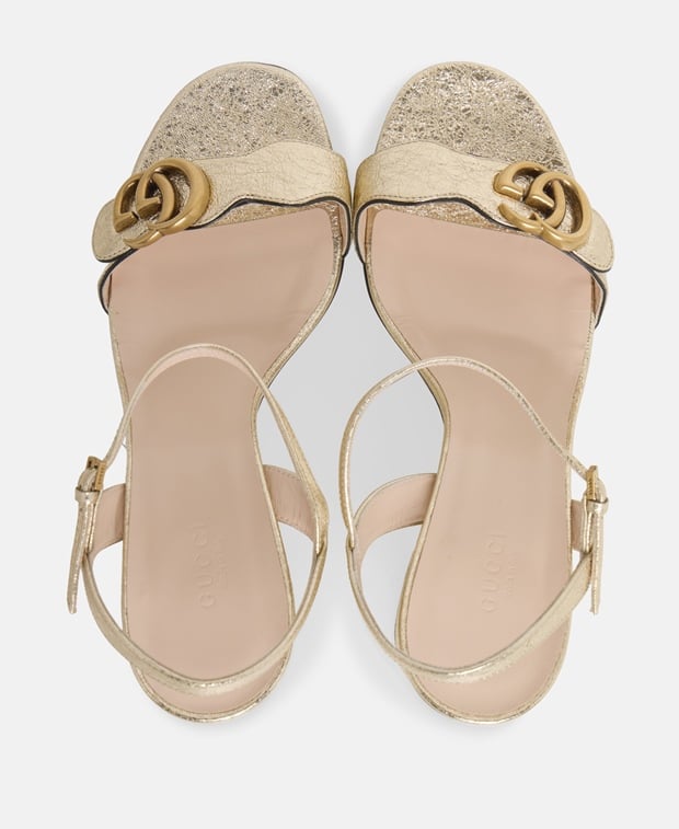 Gucci Marmont 75 Ankle strap sandals