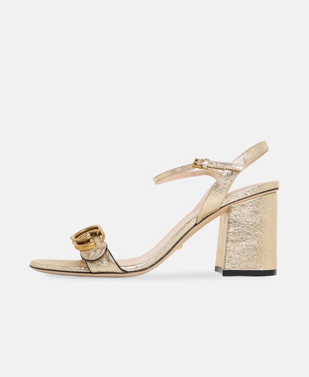 Gucci Marmont 75 Ankle strap sandals