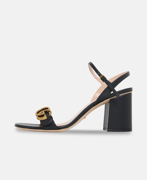 Gucci Marmont 75 Heeled sandals Black