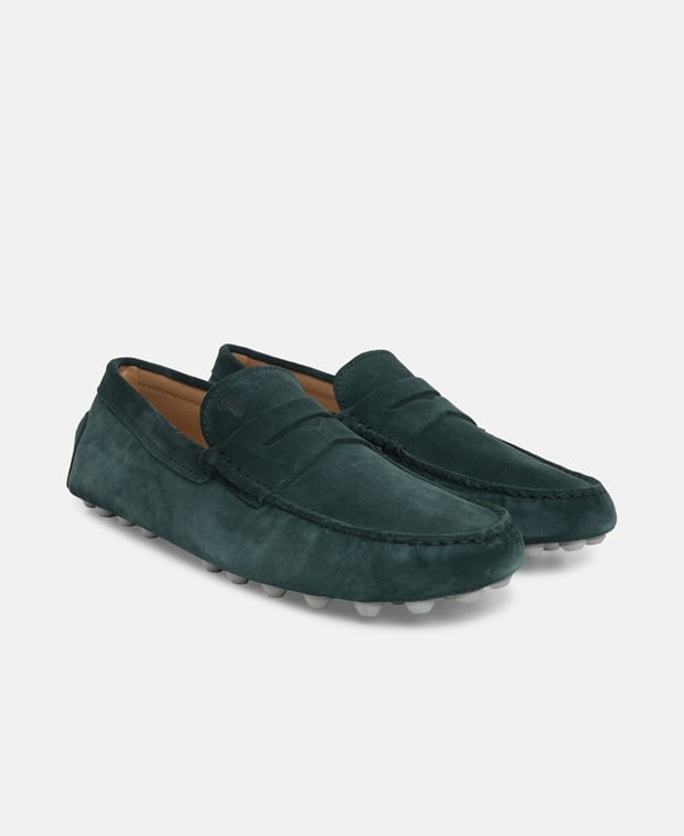 Tod's Macro 52k Moccasins Dark Green
