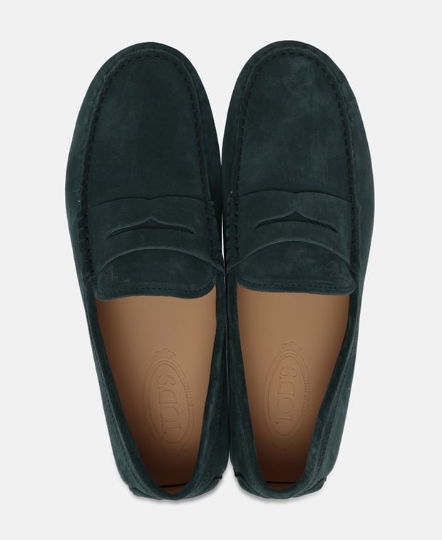 Tod's Macro 52k Moccasins Dark Green
