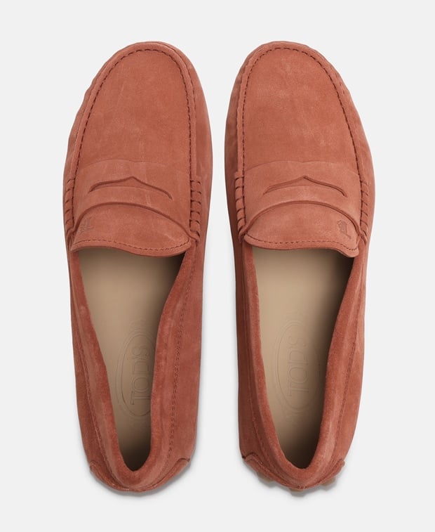 Tod's Macro 52k Moccasins Red