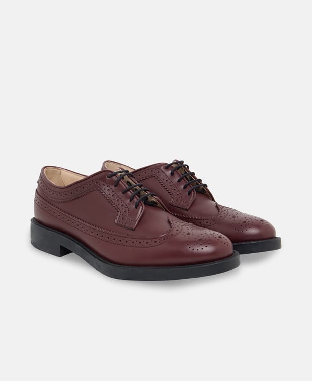Tod's Gomma Lace-up shoes Bordeaux
