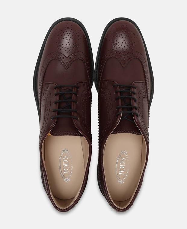 Tod's Gomma Lace-up shoes Bordeaux