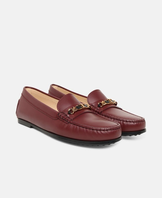 Tod's Catenina Loafers Burgundy