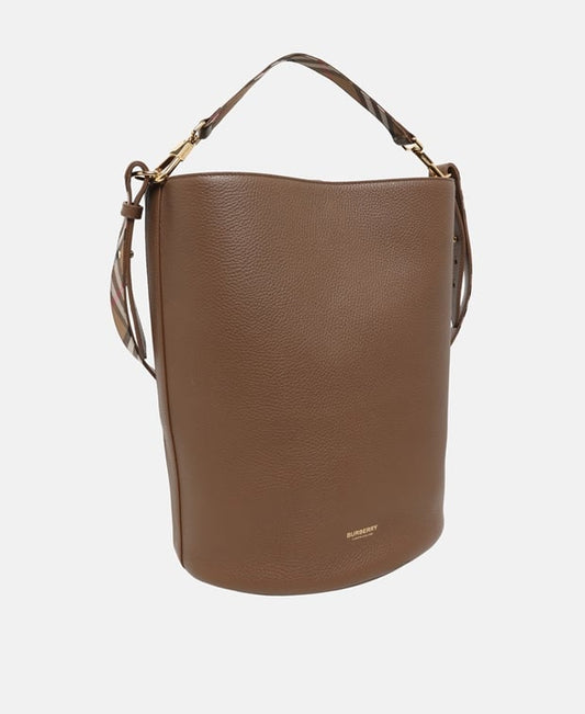 Burberry Leather bucketbag Dark Brown