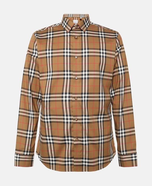 Burberry Long-sleeved shirt - regular fit Tan