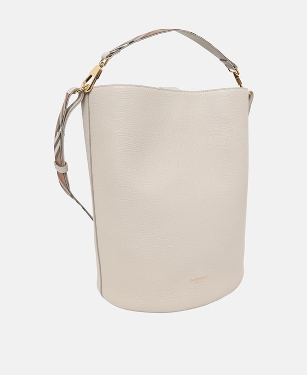 Burberry Leather bucketbag Soft Beige