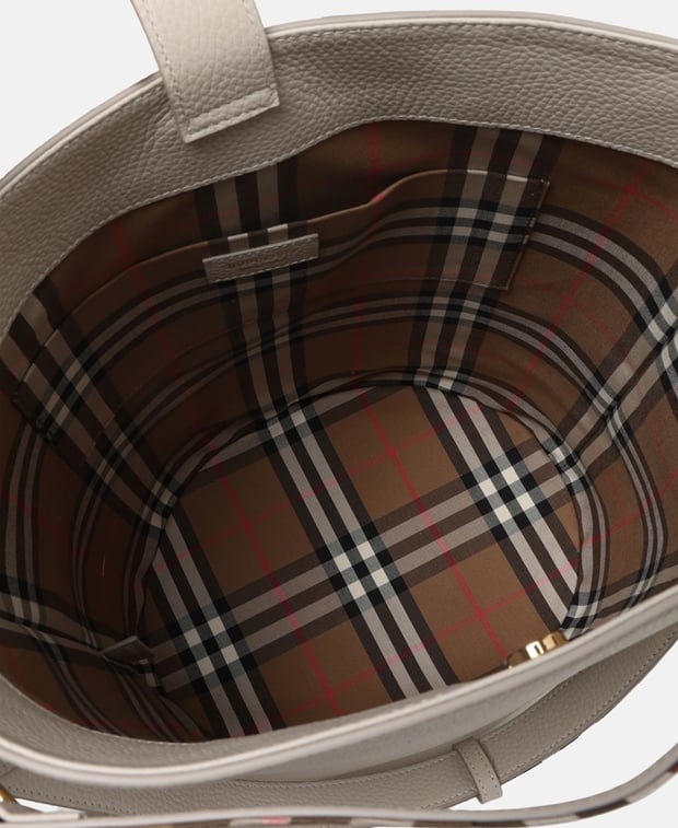 Burberry Leather bucketbag Soft Beige