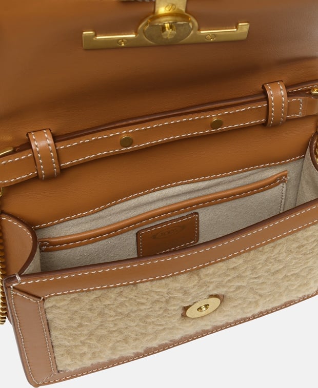 Tod's Leather cross body bag Soft Beige