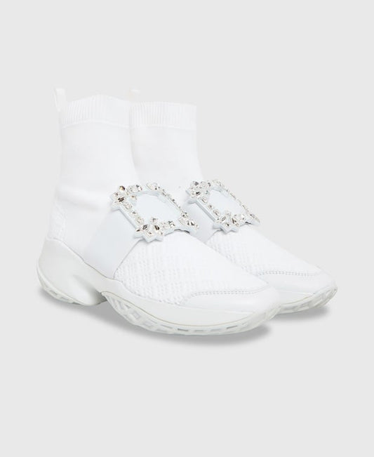 Roger Vivier Viv Run Strass Buc Slip-on sneakers White