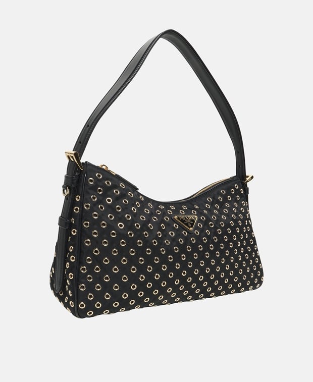 Prada AimÃÂ©e Leather shoulder bag Black