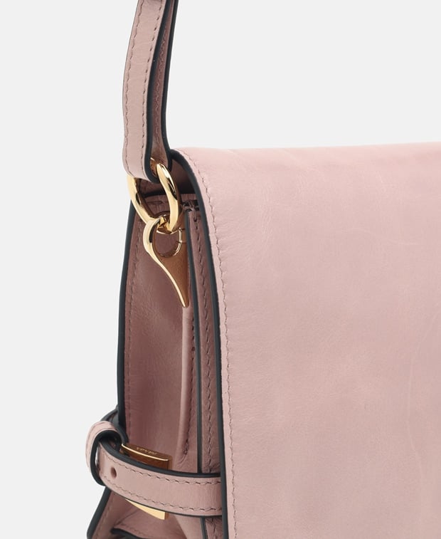Prada Pattina Leather shoulder bag Mauve