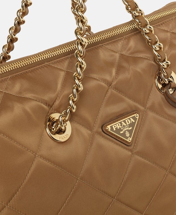Prada Shopper Dark Brown