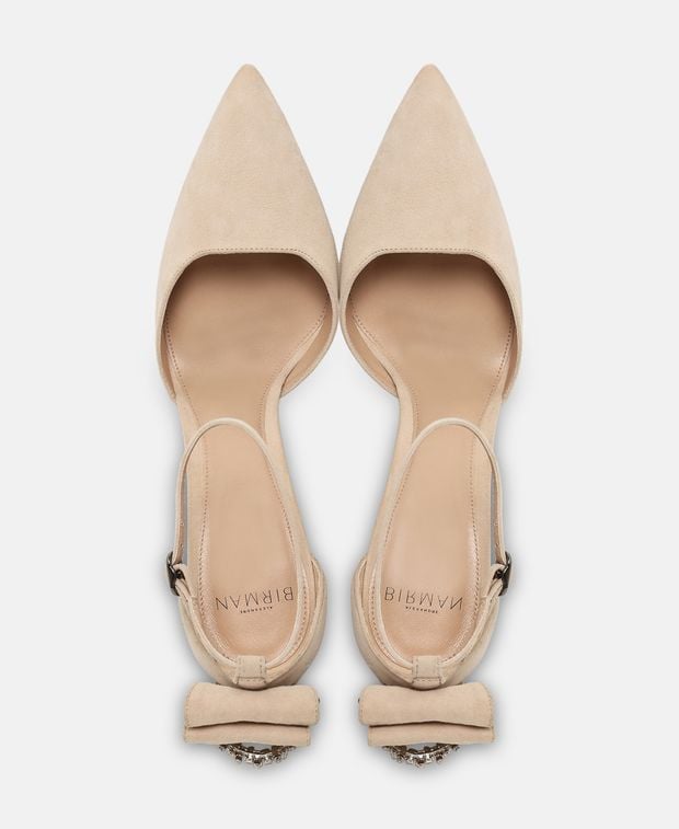 Alexandre Birman Lucy Ankle strap pump Soft Beige