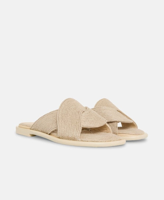 Loewe Petal Mules Beige