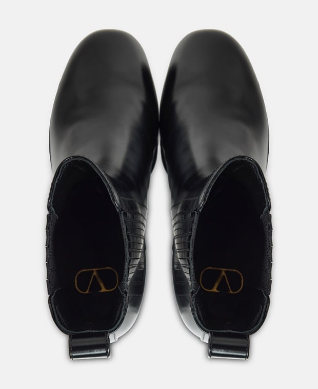 Valentino Garavani Platform ankle boots Black