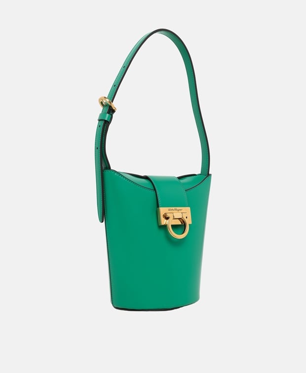 Salvatore Ferragamo Leather bucketbag Green
