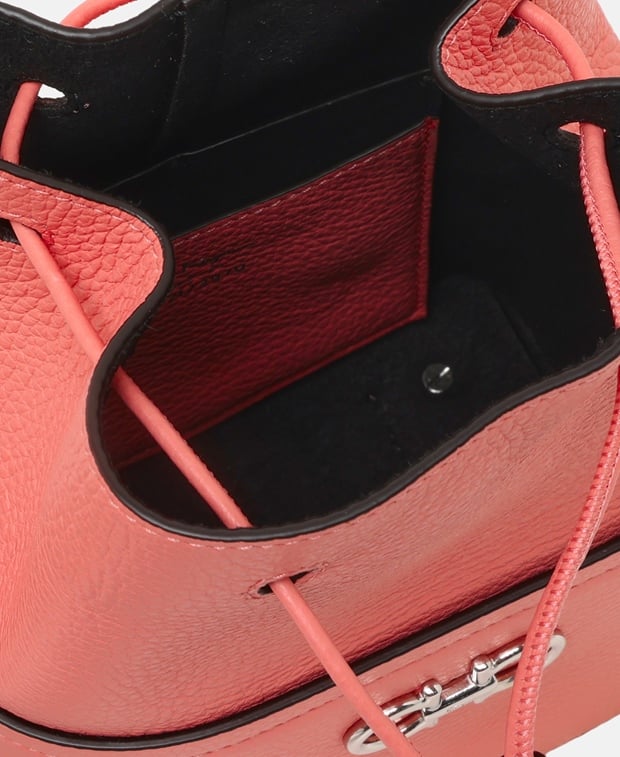 Salvatore Ferragamo Mignon Leather bucketbag Peach