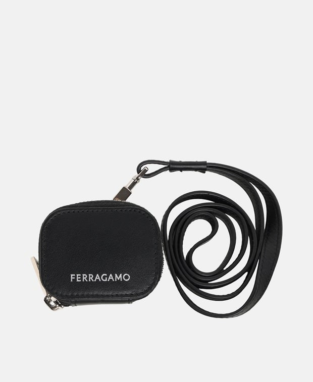 Salvatore Ferragamo Leather coin purse Black