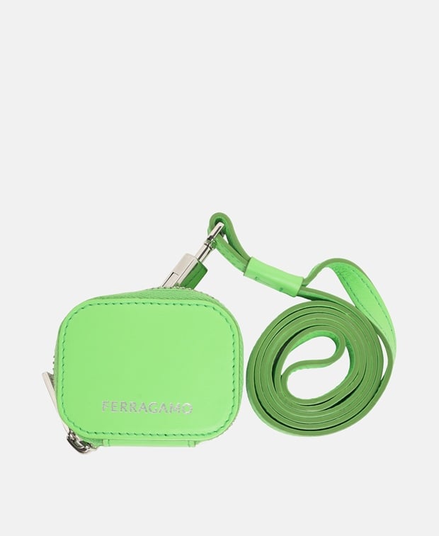 Salvatore Ferragamo Leather coin purse Green