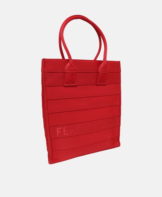 Salvatore Ferragamo Totens Beach Tote Bag Red