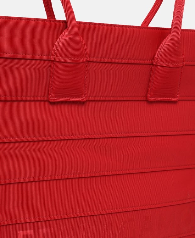 Salvatore Ferragamo Totens Beach Tote Bag Red
