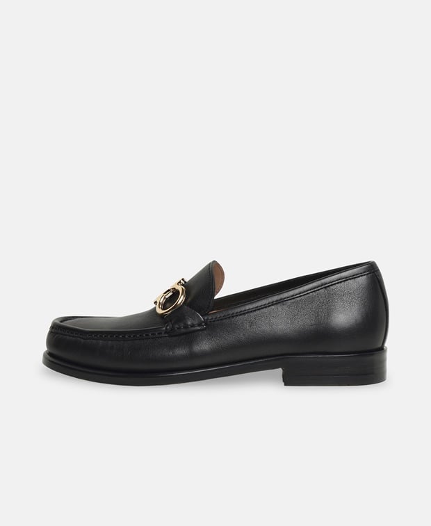 Salvatore Ferragamo Rolo Loafers Black