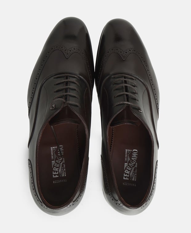 Salvatore Ferragamo Raphael Derbys Dark Brown