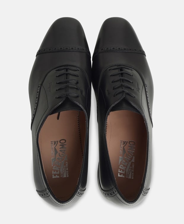 Salvatore Ferragamo Riley Derbys Black
