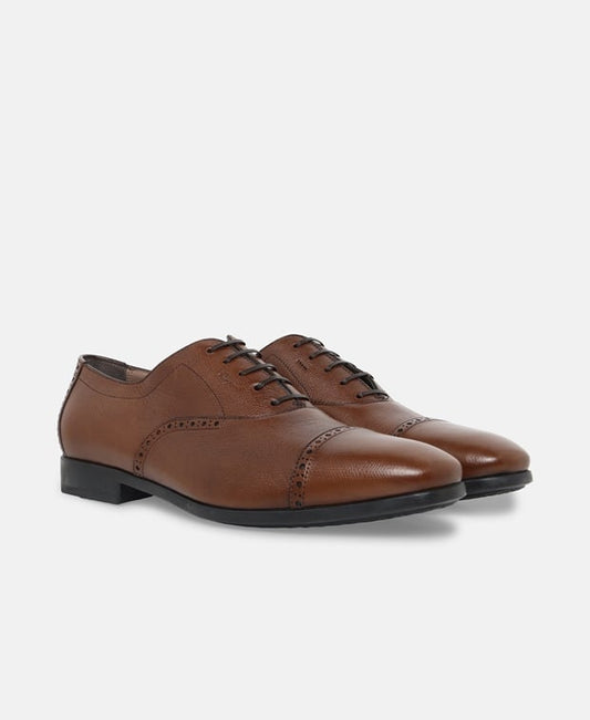 Salvatore Ferragamo Derbys Radica Pebble