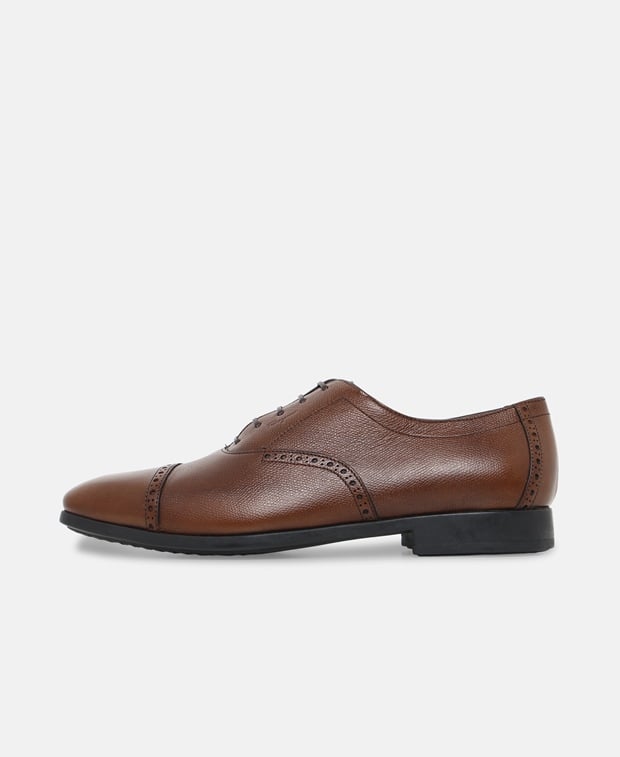 Salvatore Ferragamo Derbys Radica Pebble