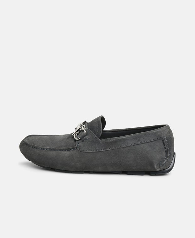 Salvatore Ferragamo Parigi Eco Moccasins Dark Grey