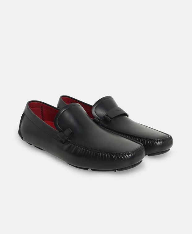 Salvatore Ferragamo Switch Loafers Black