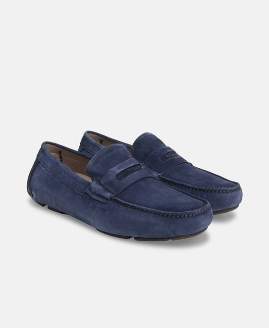 Salvatore Ferragamo Newton Moccasins Blue