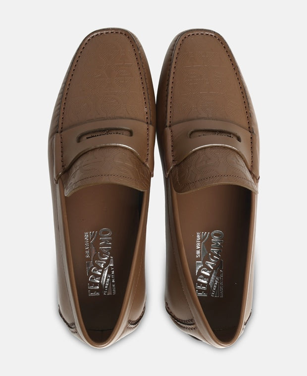 Salvatore Ferragamo Newton Moccasins Brown