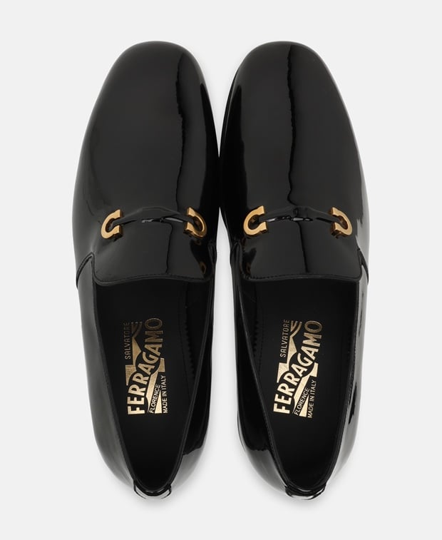 Salvatore Ferragamo Lyon Loafers Black