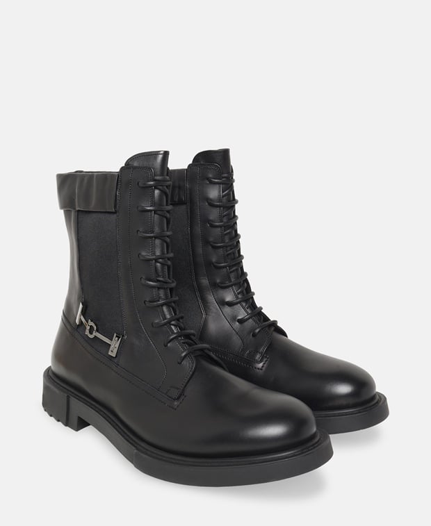 Salvatore Ferragamo Iglesias Lace-up ankle boot Black