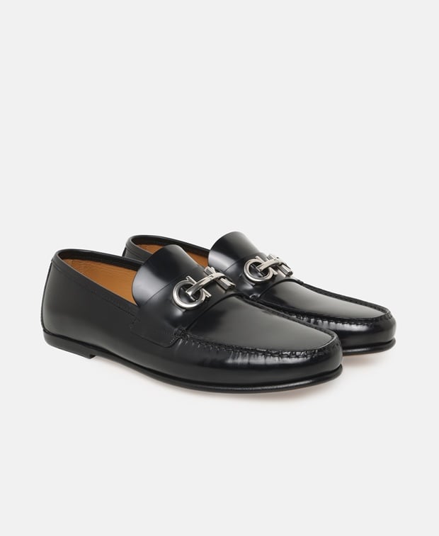 Salvatore Ferragamo Galileo Loafers Black