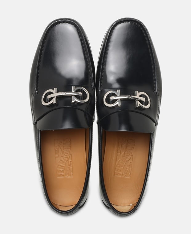 Salvatore Ferragamo Galileo Loafers Black