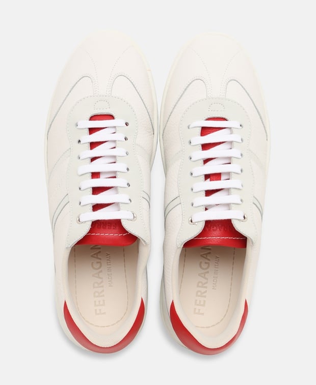 Salvatore Ferragamo Achille 1 Sneakers Red
