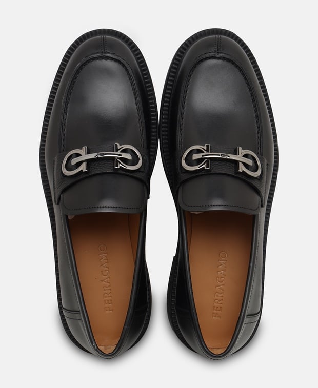 Salvatore Ferragamo Galles Moccasins Black